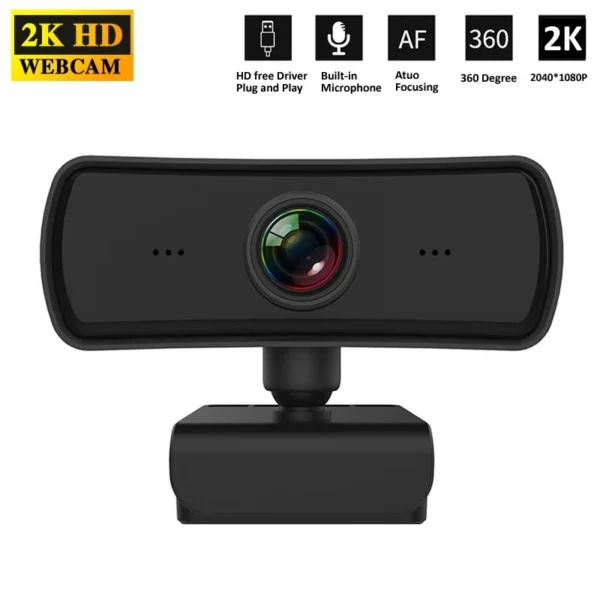 69f0a199f641dc2716e0fa7abe418335 Full HD 2K Webcam with Microphone